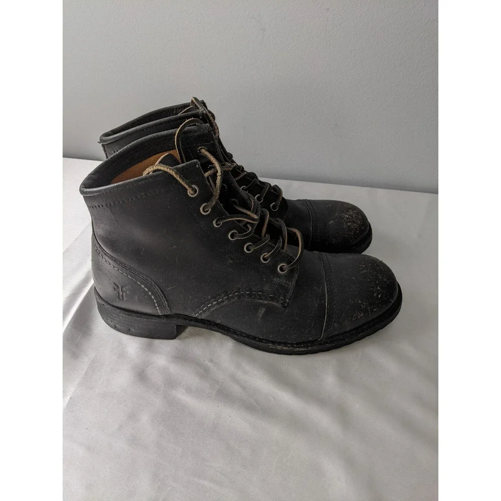 Frye 150th Anniversary Limited Edition Leather Cap Toe Boots Mens 9.5 Distressed